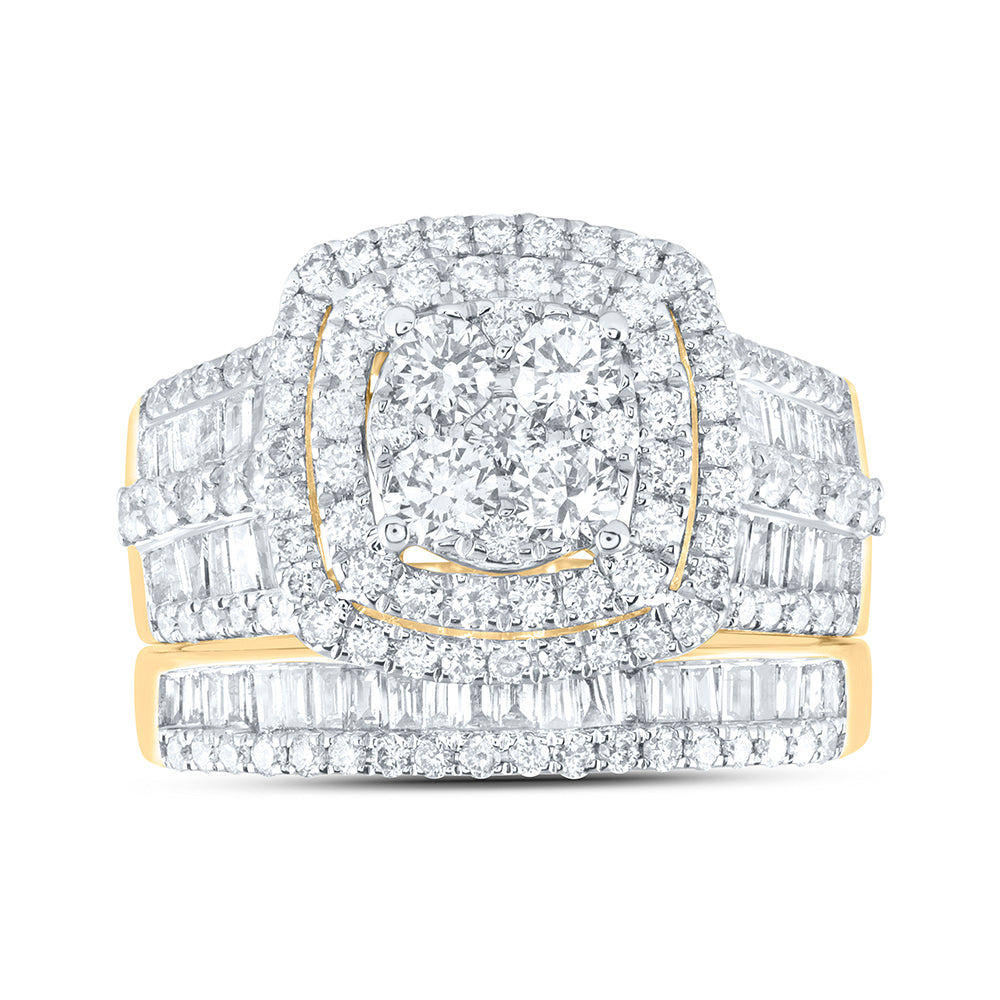 2 1/4Ctw-Dia Ana M Fashion Bridal Set (7.05 grams)