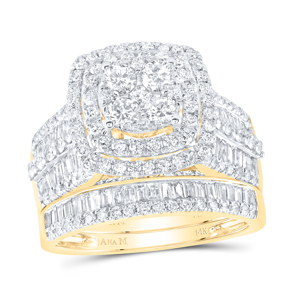 2 1/4Ctw-Dia Ana M Fashion Bridal Set (7.05 grams)