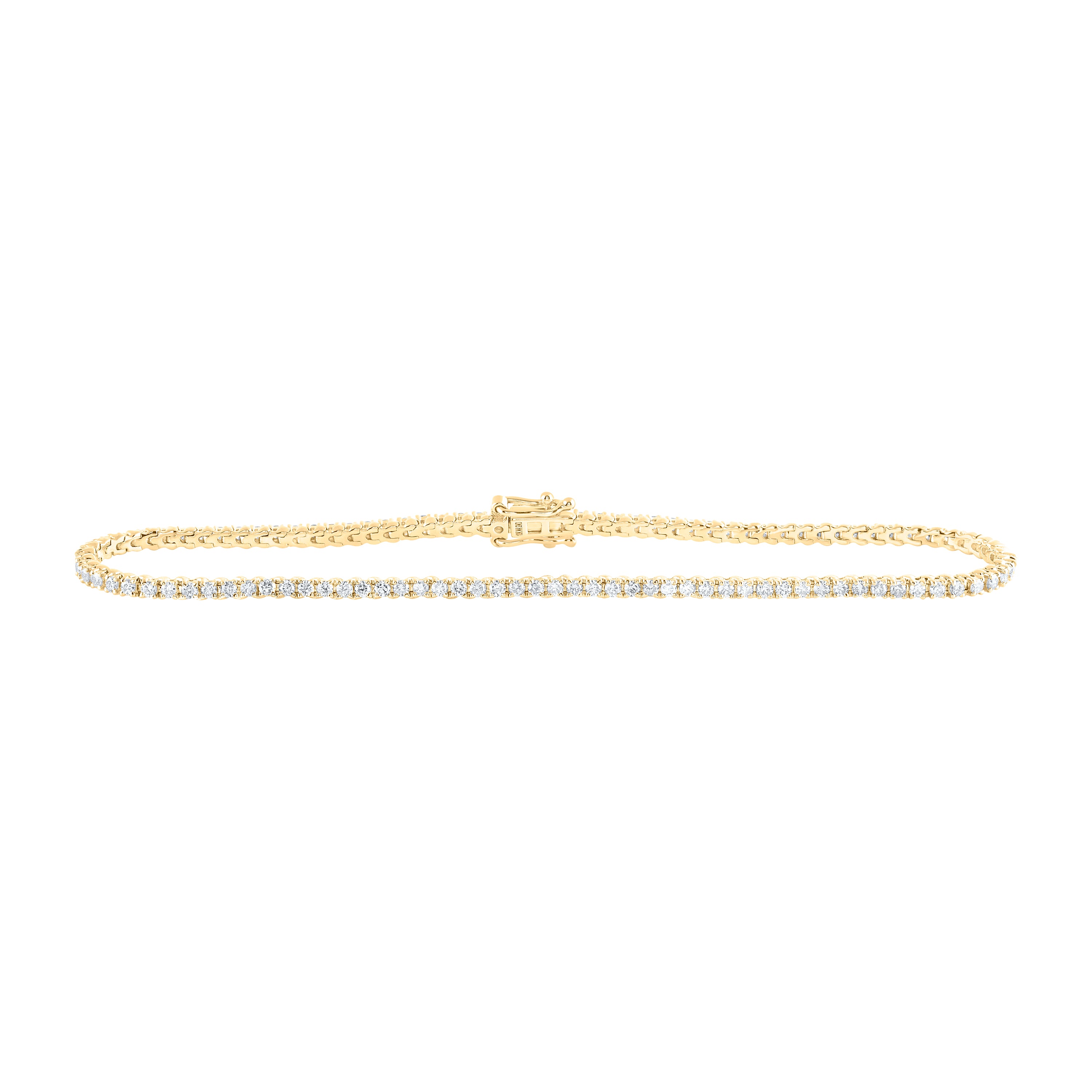 10Kt Gold 1 1/2Ctw-Dia Nk Tennis Bracelet (7 Inch)