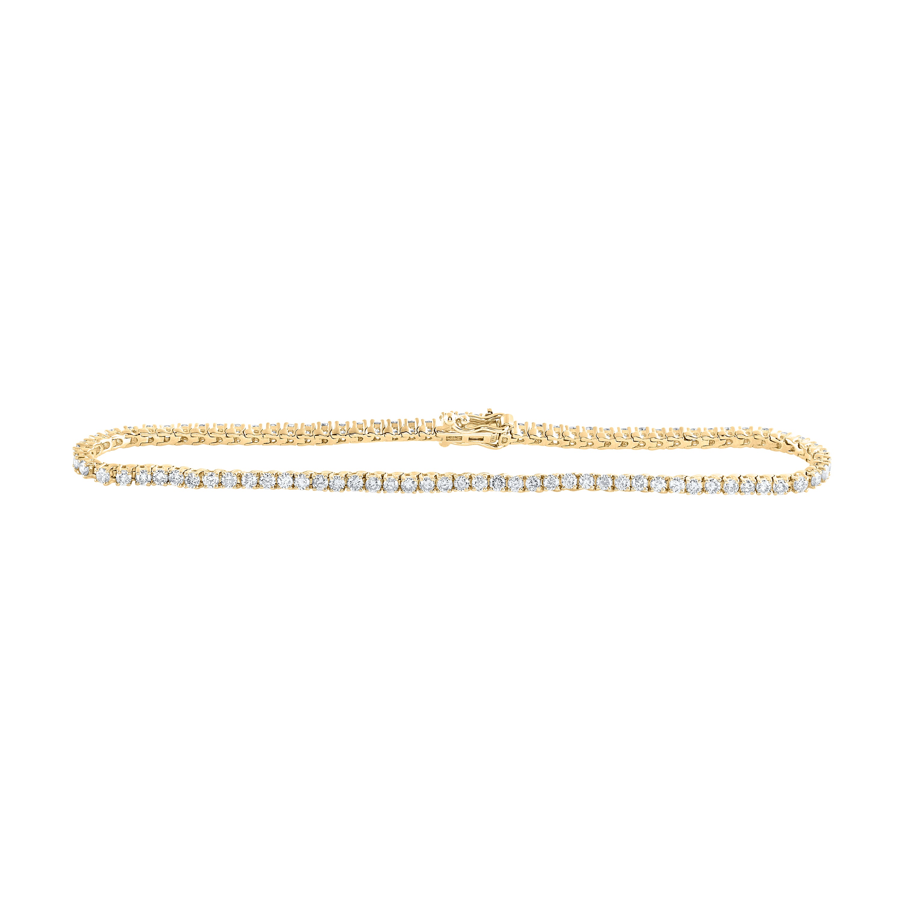 10Kt Gold 2 1/5Ctw-Dia Nk Tennis Bracelet(7 Inch)