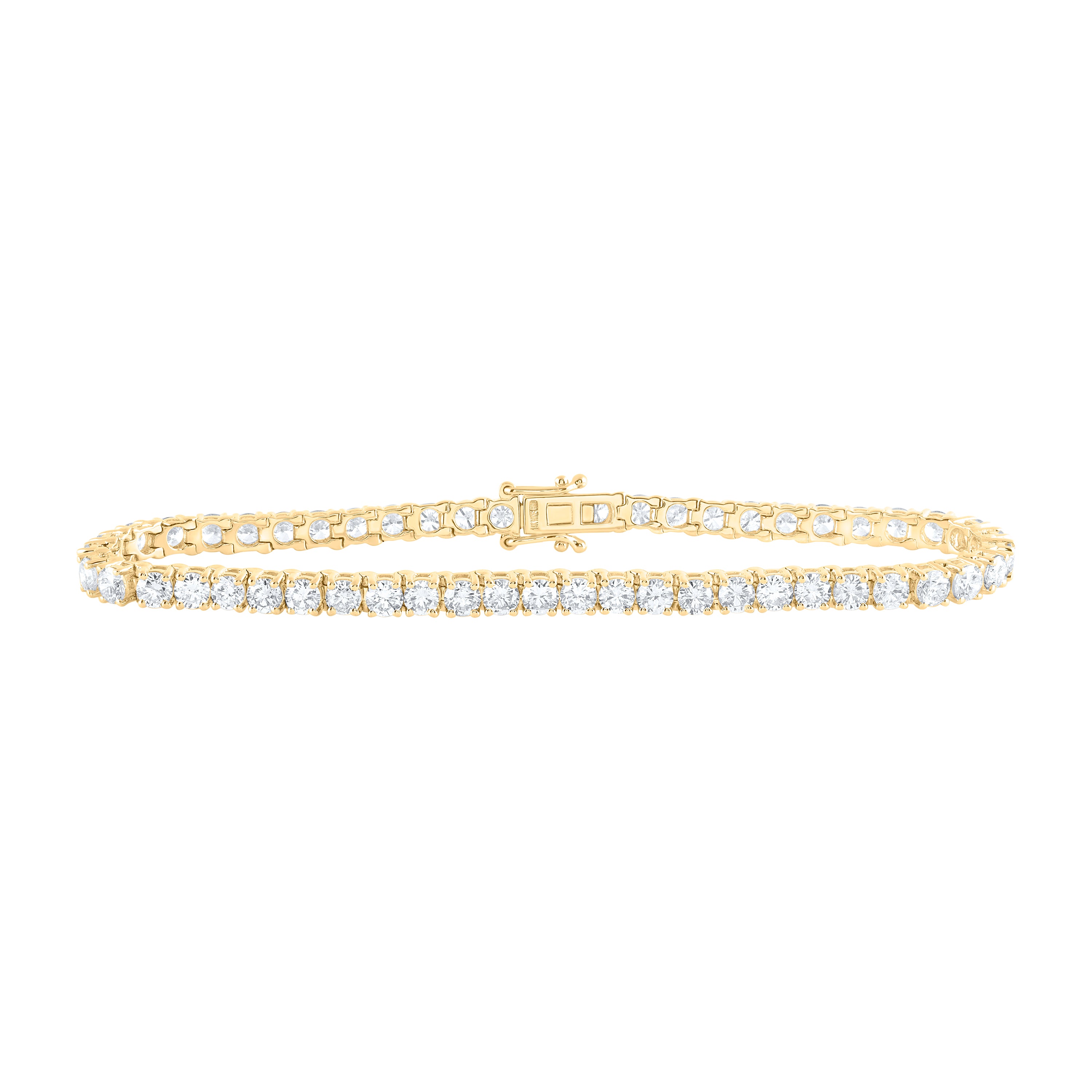 14Kt Gold 6 5/8Ctw-Dia Nke Tennis Bracelet (7 Inch)