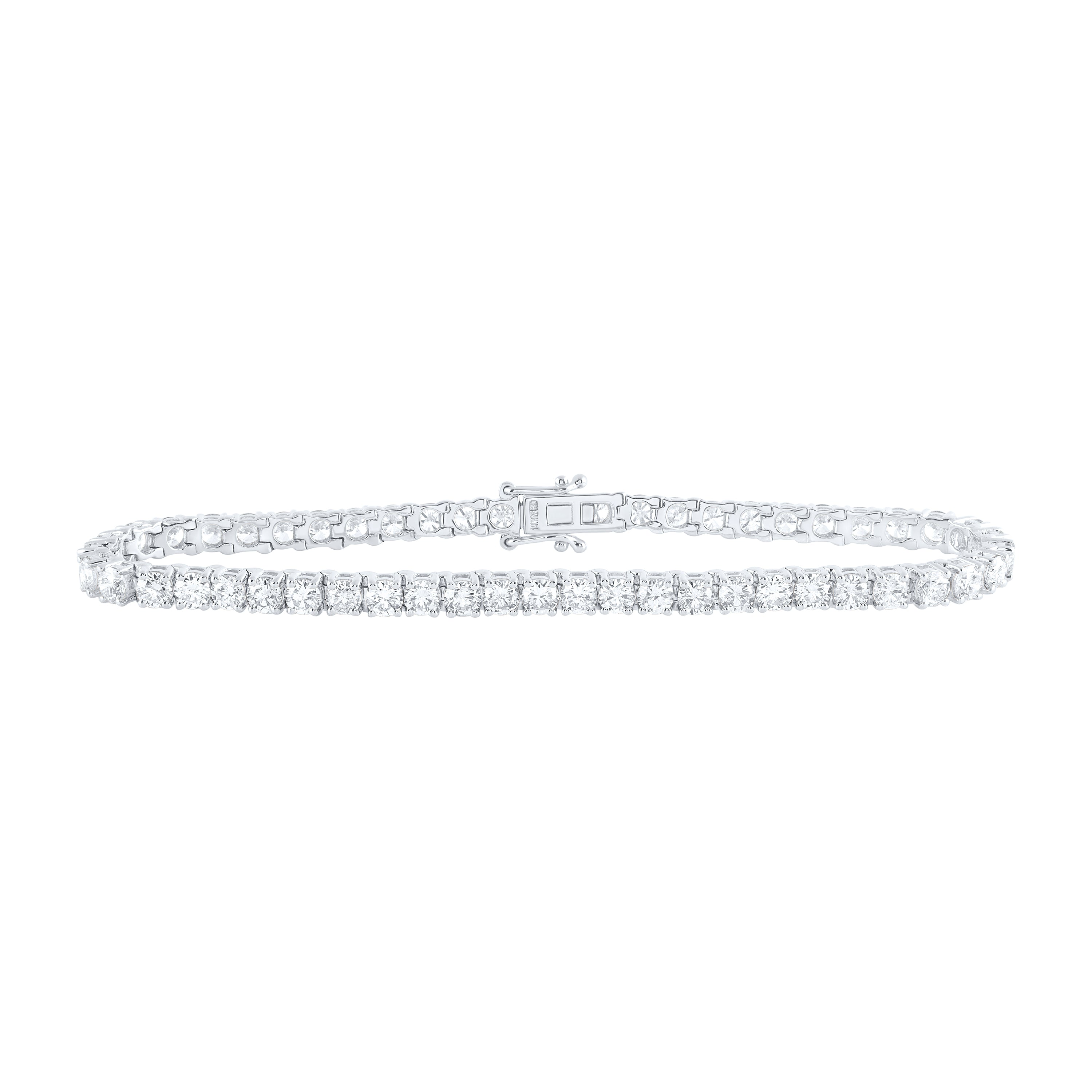 14Kt Gold 6 5/8Ctw-Dia Nke Tennis Bracelet (7 Inch)