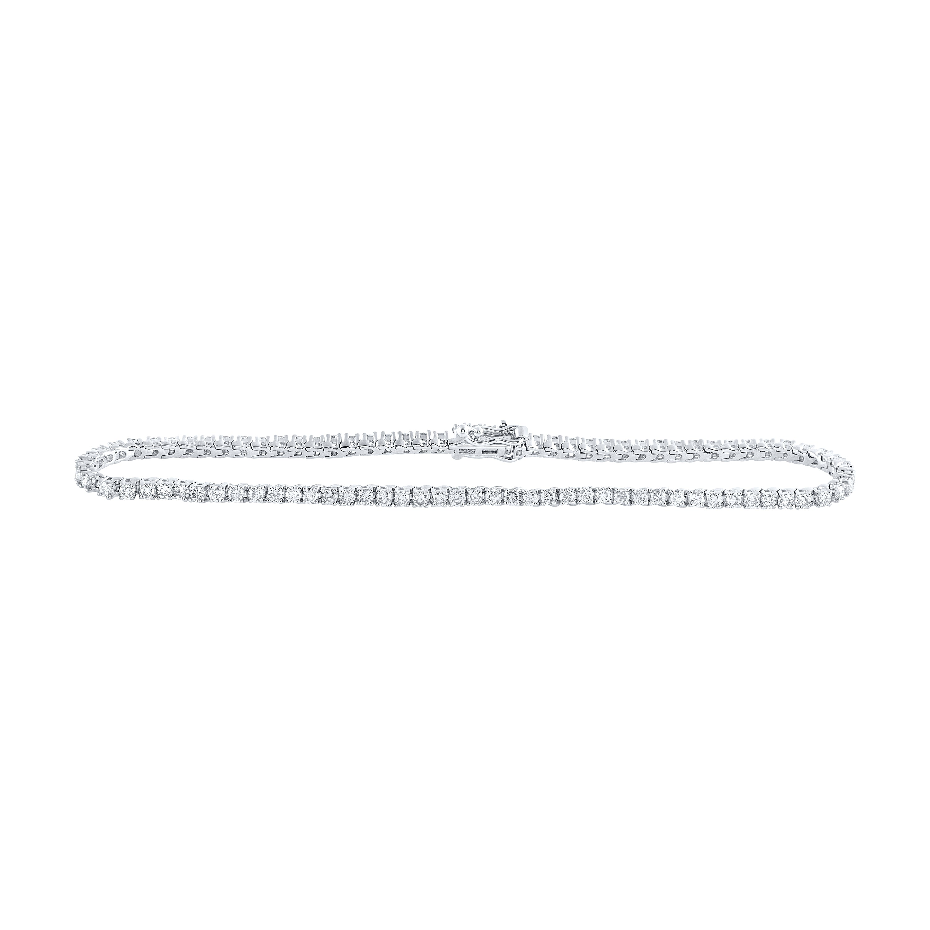 10Kt Gold 2 1/5Ctw-Dia Nk Tennis Bracelet (7 Inch)