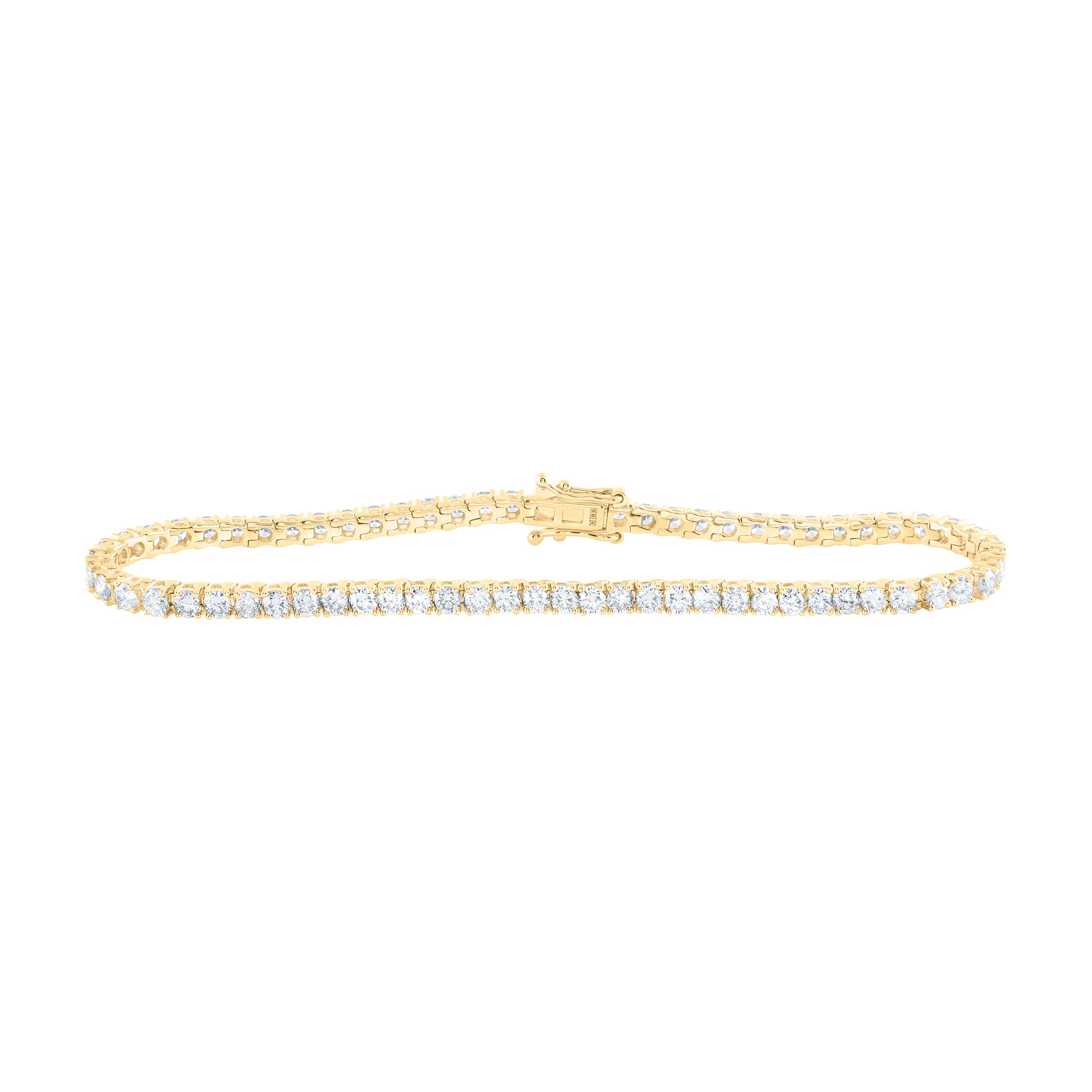 14Kt Gold 4Ctw-Dia Nke Tennis Bracelet (7 Inch)