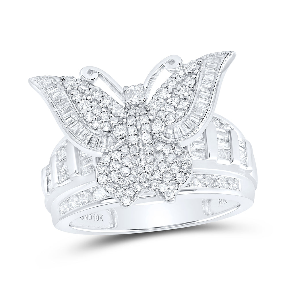 1Ctw-Dia Nk Fashion Butterfly Ring (5.88 grams)