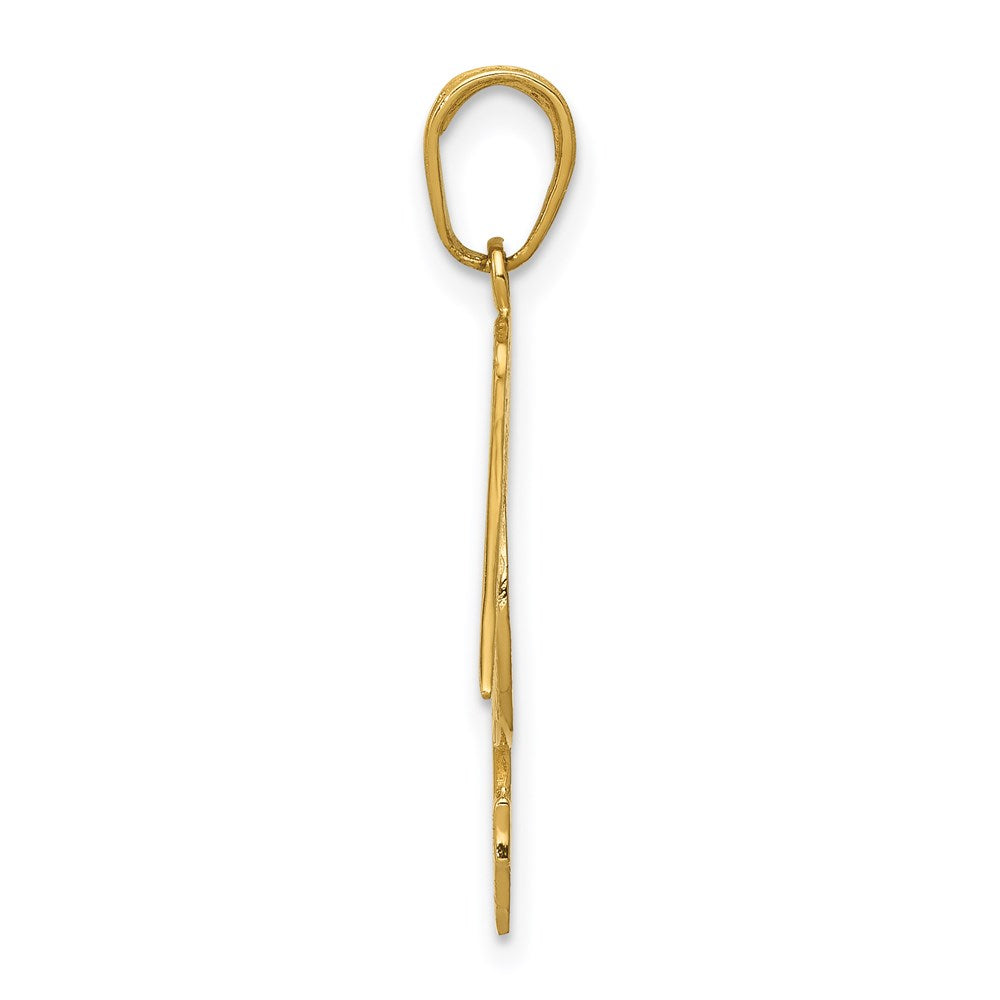 14k Yellow Gold 24 mm Pelican Pendant (1.3 grams)