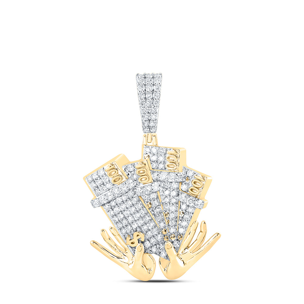 10Kt Gold 1 1/5Ctw-Dia Nk Mens Charm