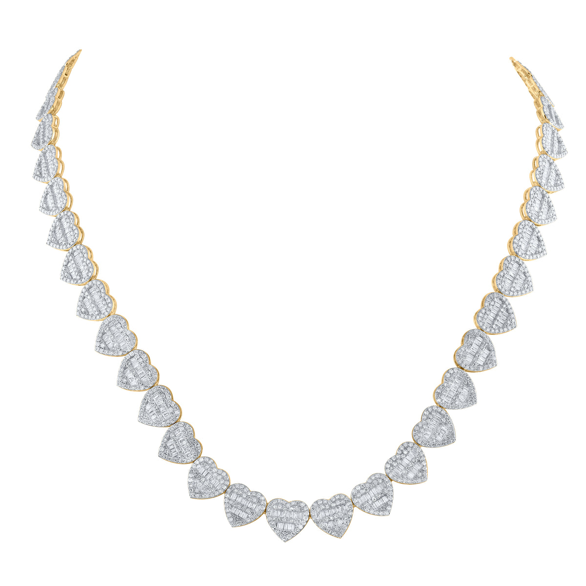 10Kt Gold 11 3/4Ctw-Diamond Chain ( 18 Inch )