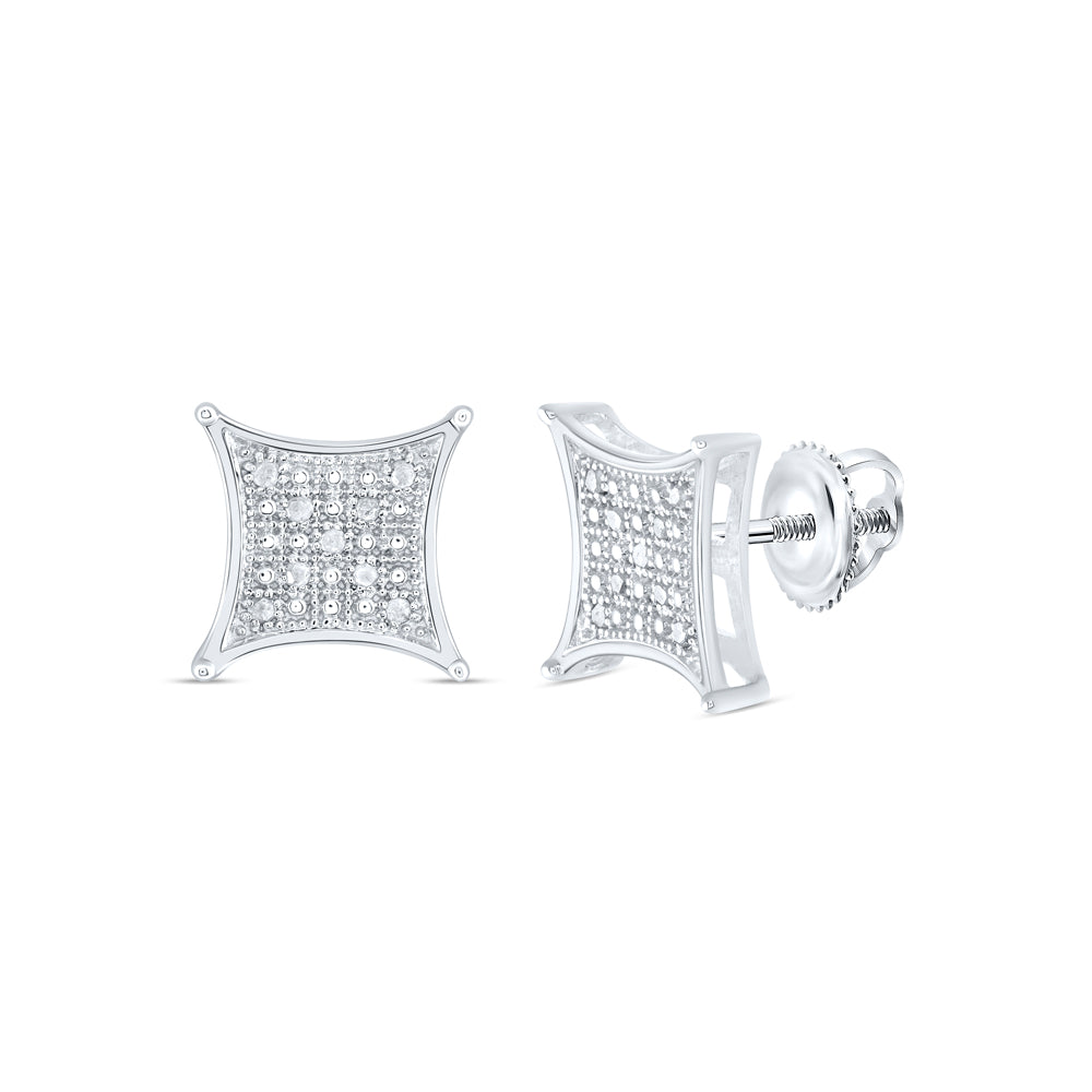 Sterling Silver 1 /10Ctw-Dia Gift Earring