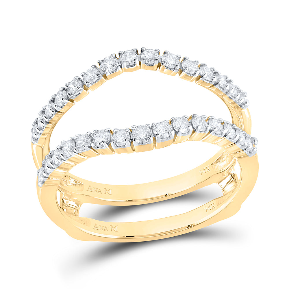 1/2Ctw Dia Ana M Enhancer Ring (3.45 grams)