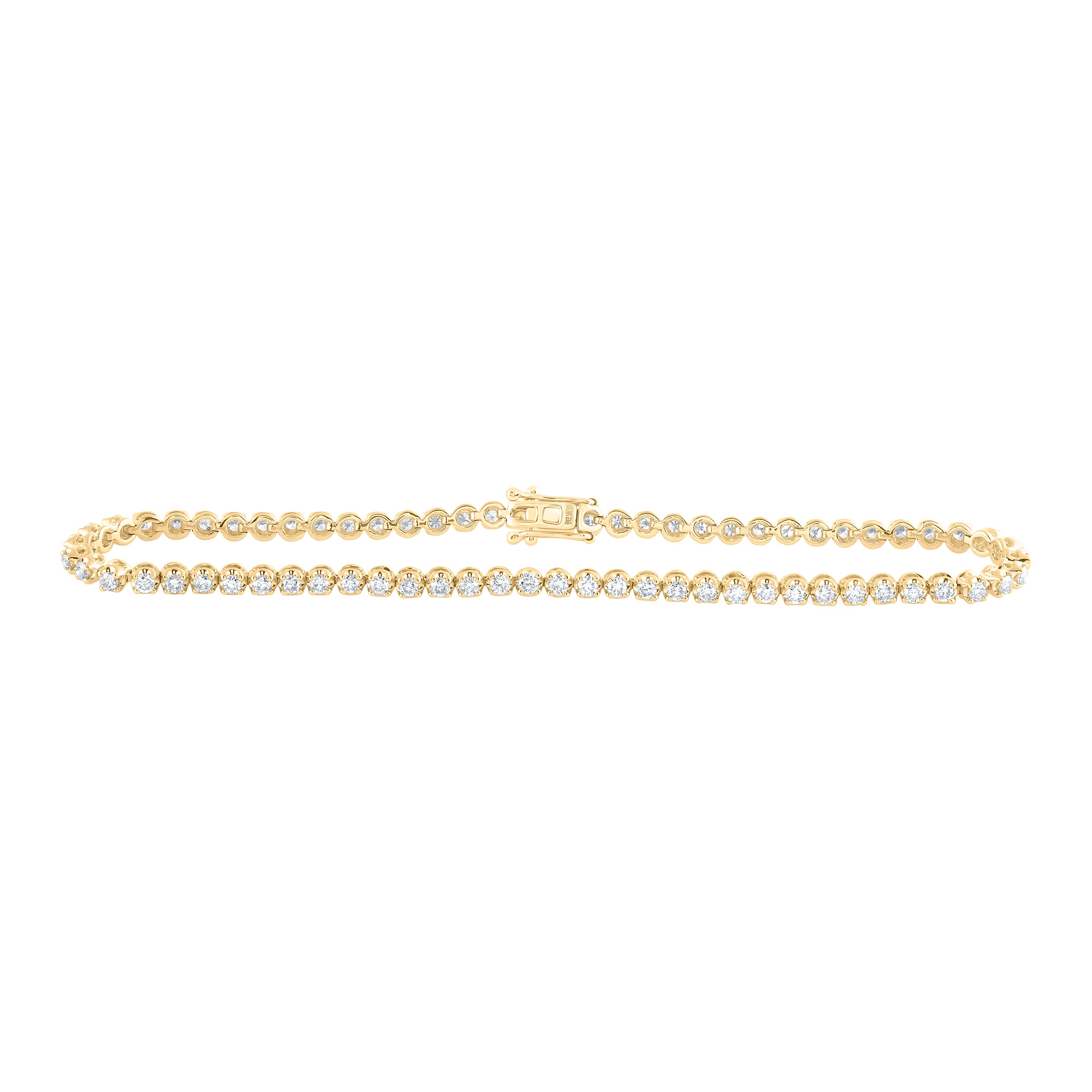 10Kt Gold 2 1/4Ctw-Dia Nk Tennis Bracelet (8-Inch)