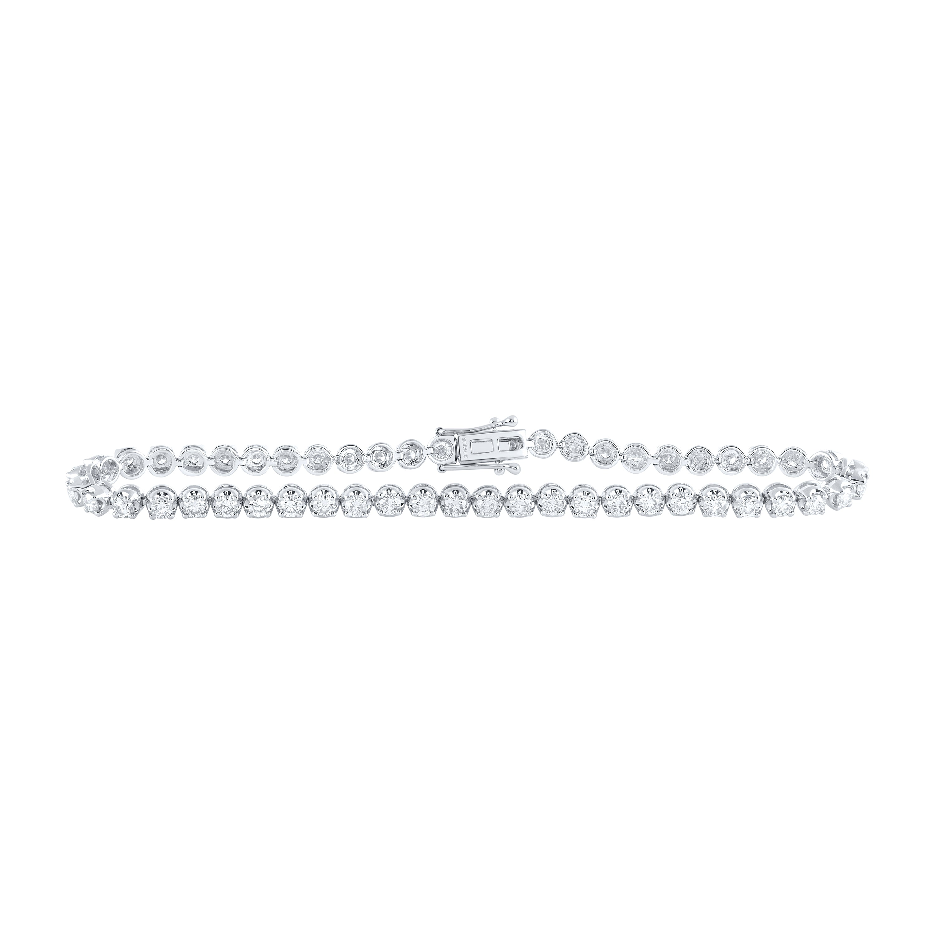 14Kt Gold 4 1/2Ctw-Dia Nk Tennis  Bracelet (8-Inch)