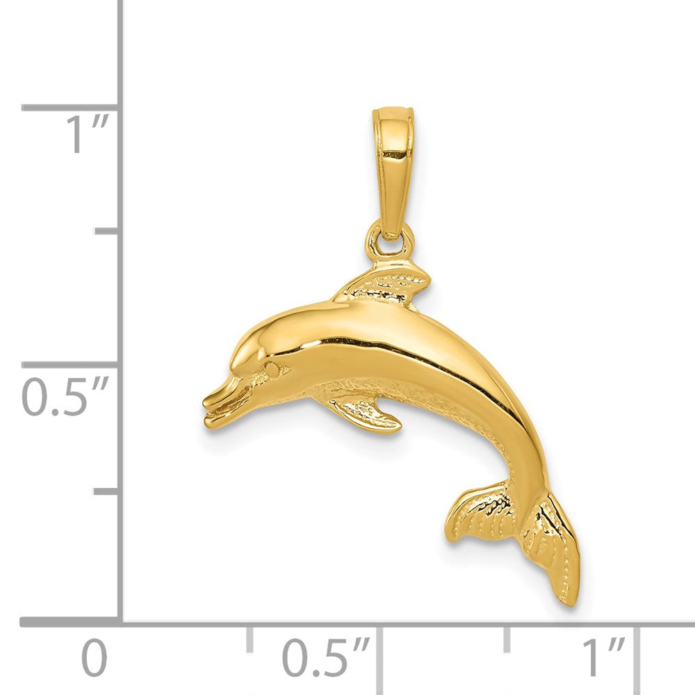 14k Yellow Gold 20 mm ng Pendant (1.37 grams)