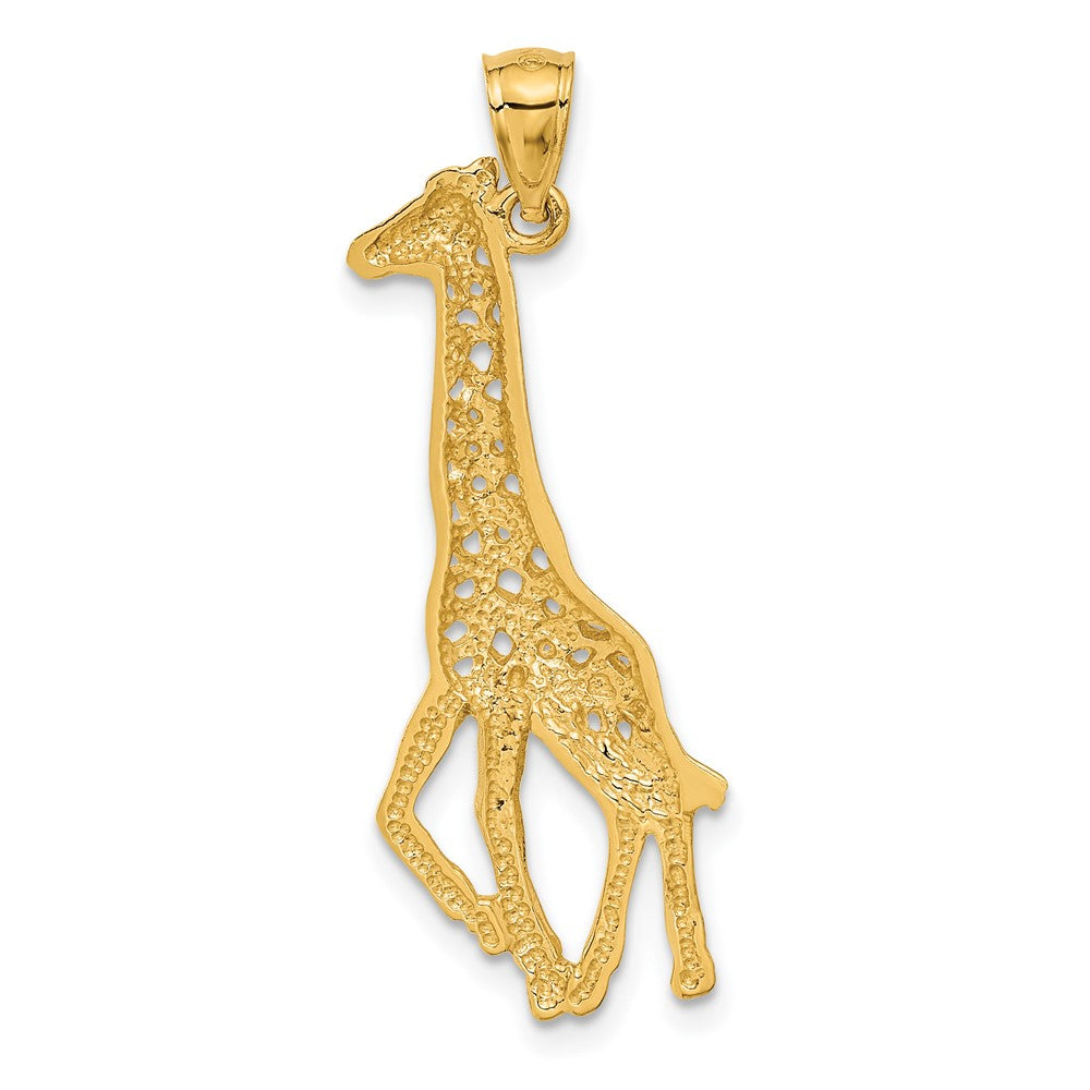 14k Yellow Gold 8 mm Giraffe Pendant (1.99 grams)