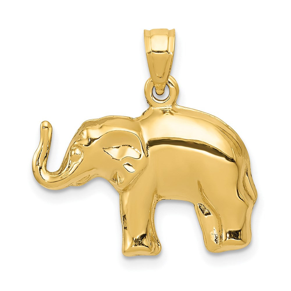 14k Yellow Gold 21 mm Elephant Pendant (1.07 grams)