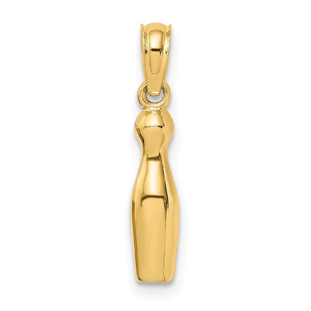 14k Yellow Gold 3.7 mm 3-D Bowling Charm (1.16 grams)