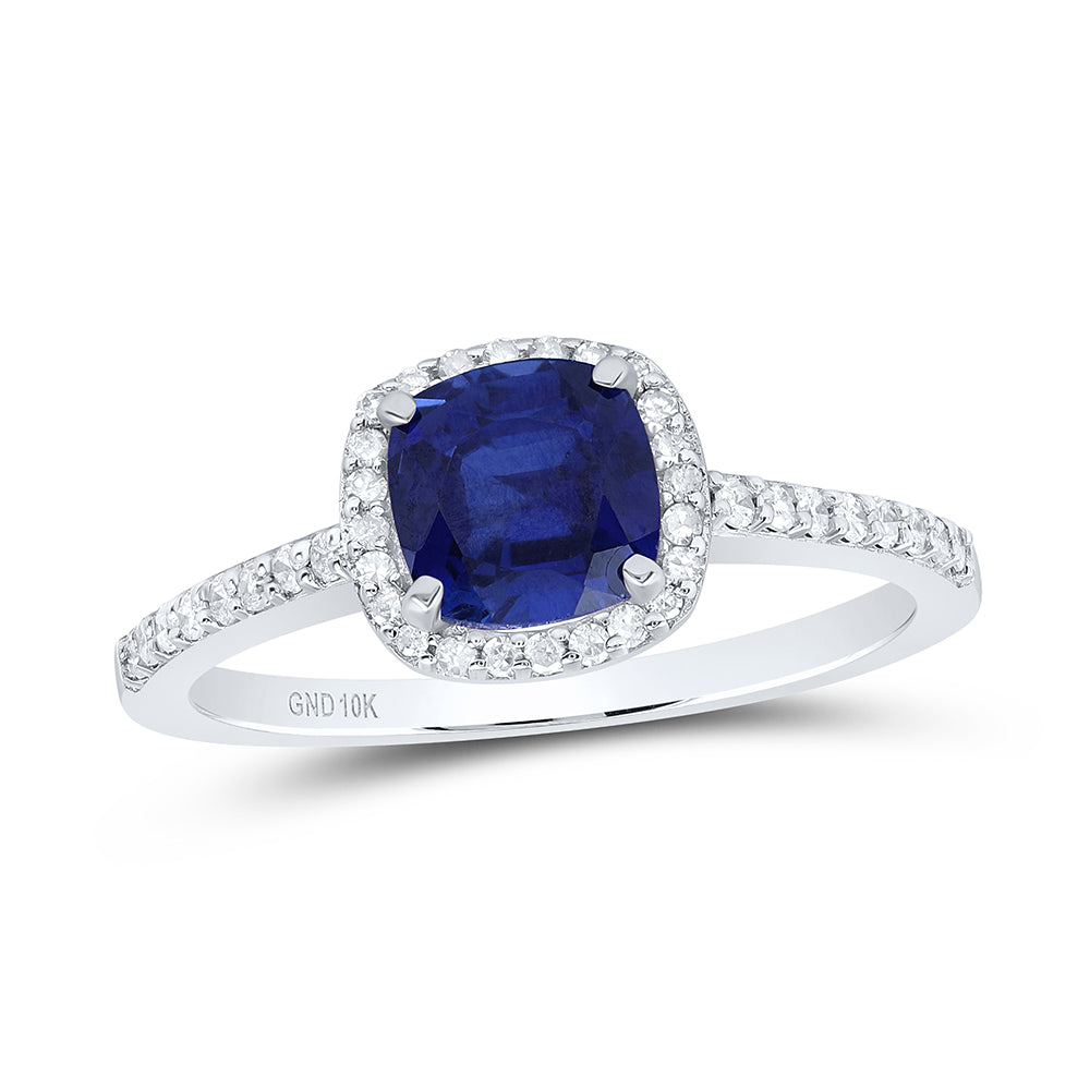 1/5Ctw-Dia P1 6.10 Mm-Cu-Bs Synthetic Ring (1.95 grams)