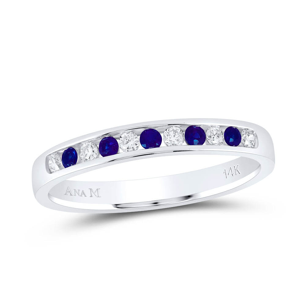 1/8Ctw-Dia Ana M 1/8Ctw Rd-Bs Nat Gem Band (2.22 grams)