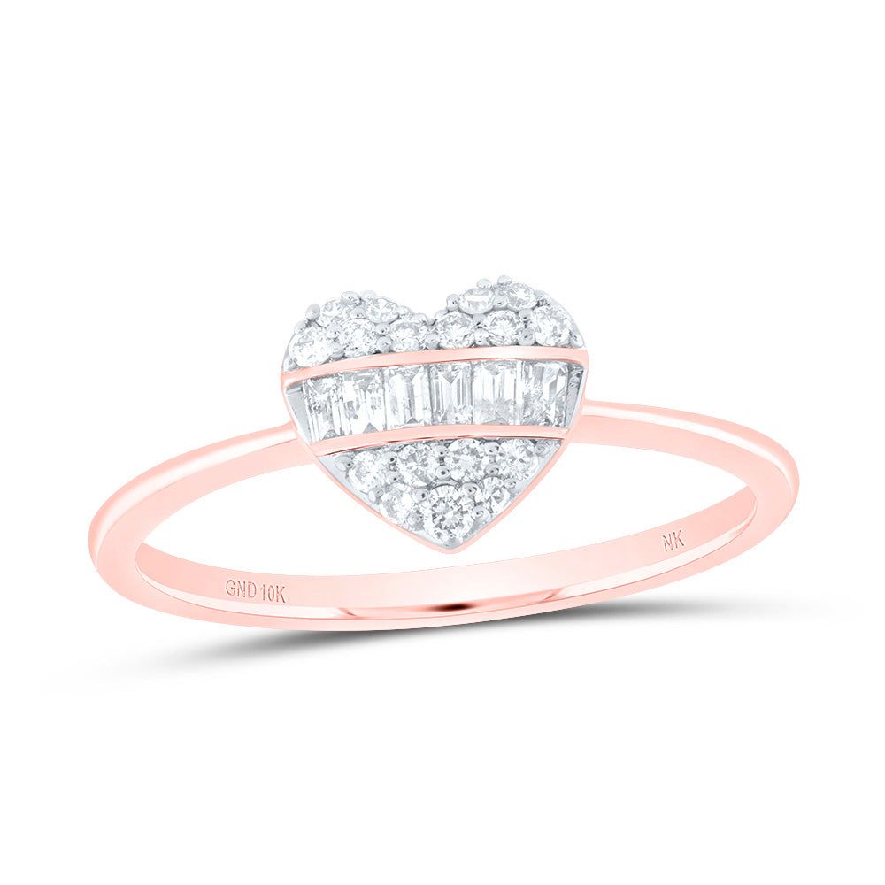 1/4Ctw-Diamond Fashion Heart Ring (1.81 grams)