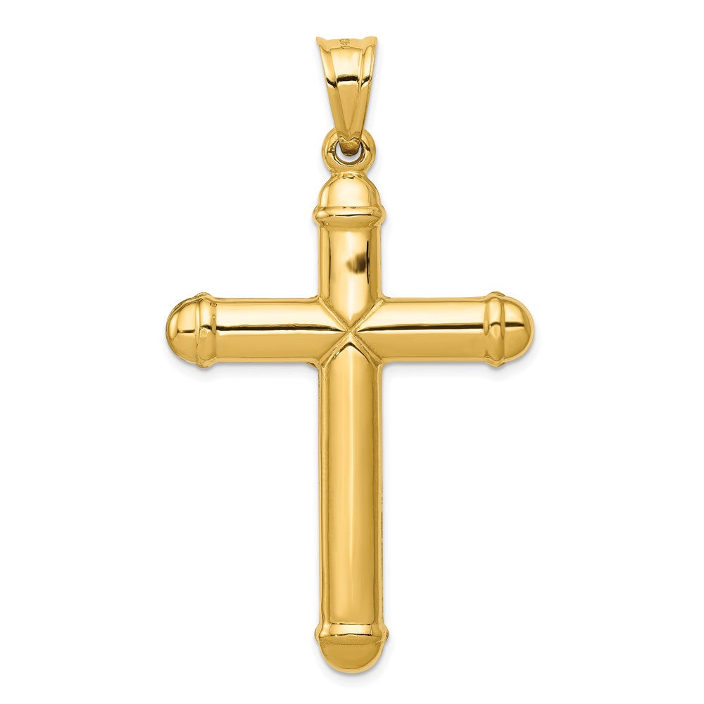 14k Yellow Gold 31 mm Reversible Jesus Crucifix Pendant (3.01 grams)