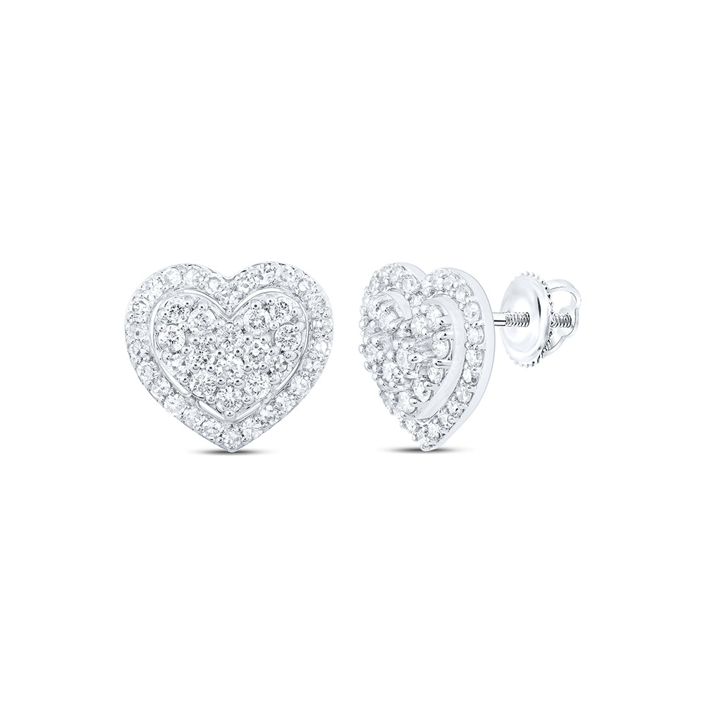 10Kt Gold 1/2Ctw-Dia Nk Fashion Heart Earring