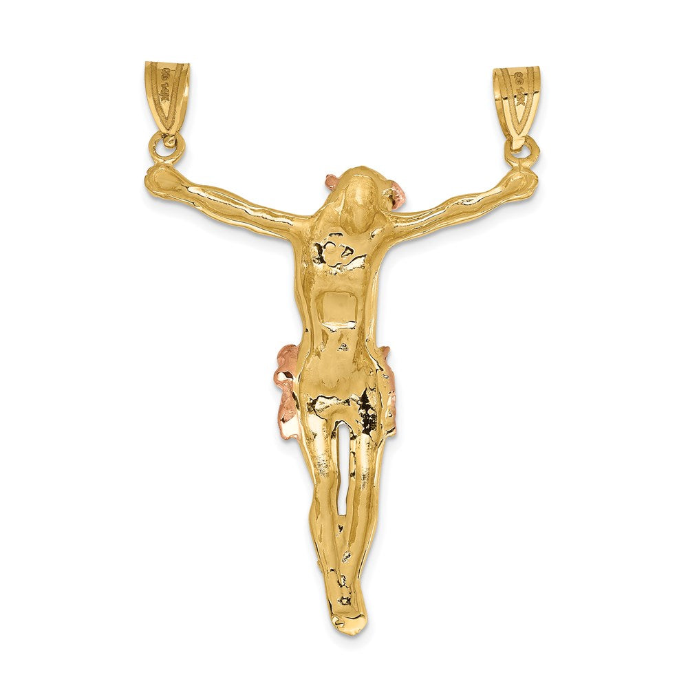 14k Two-tone 37 mm Rose Corpus Pendant (5.38 grams)
