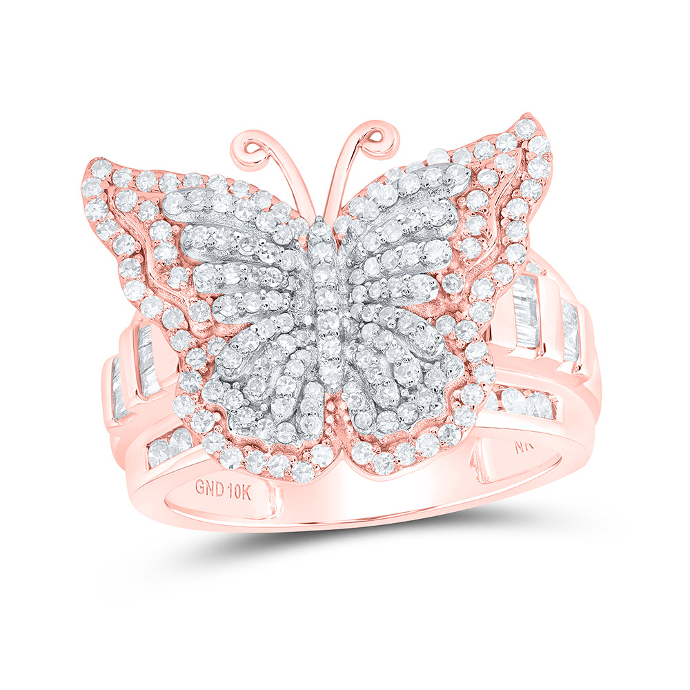 1 1/4Ctw-Dia Nk Fashion Butterfly Ring (6.33 grams)