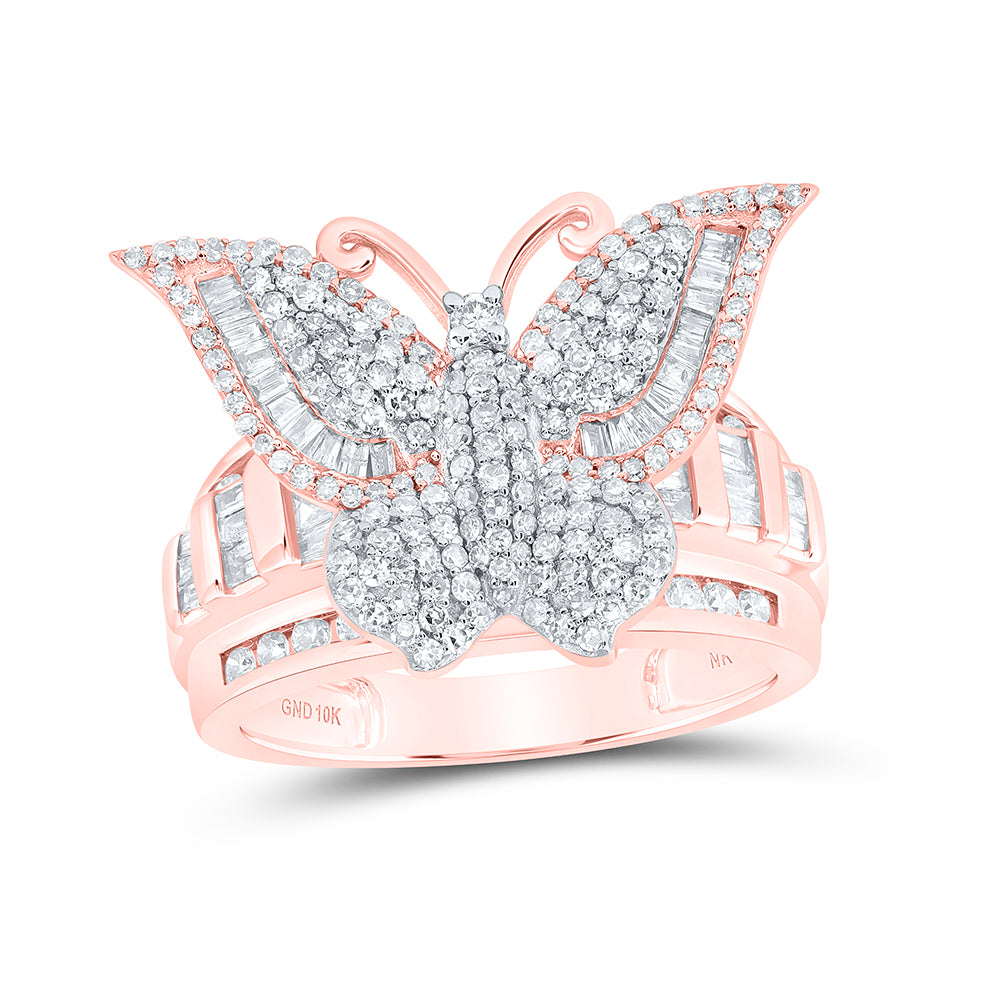 1 1/2Ctw-Dia Nk Fashion Butterfly Ring (6.07 grams)