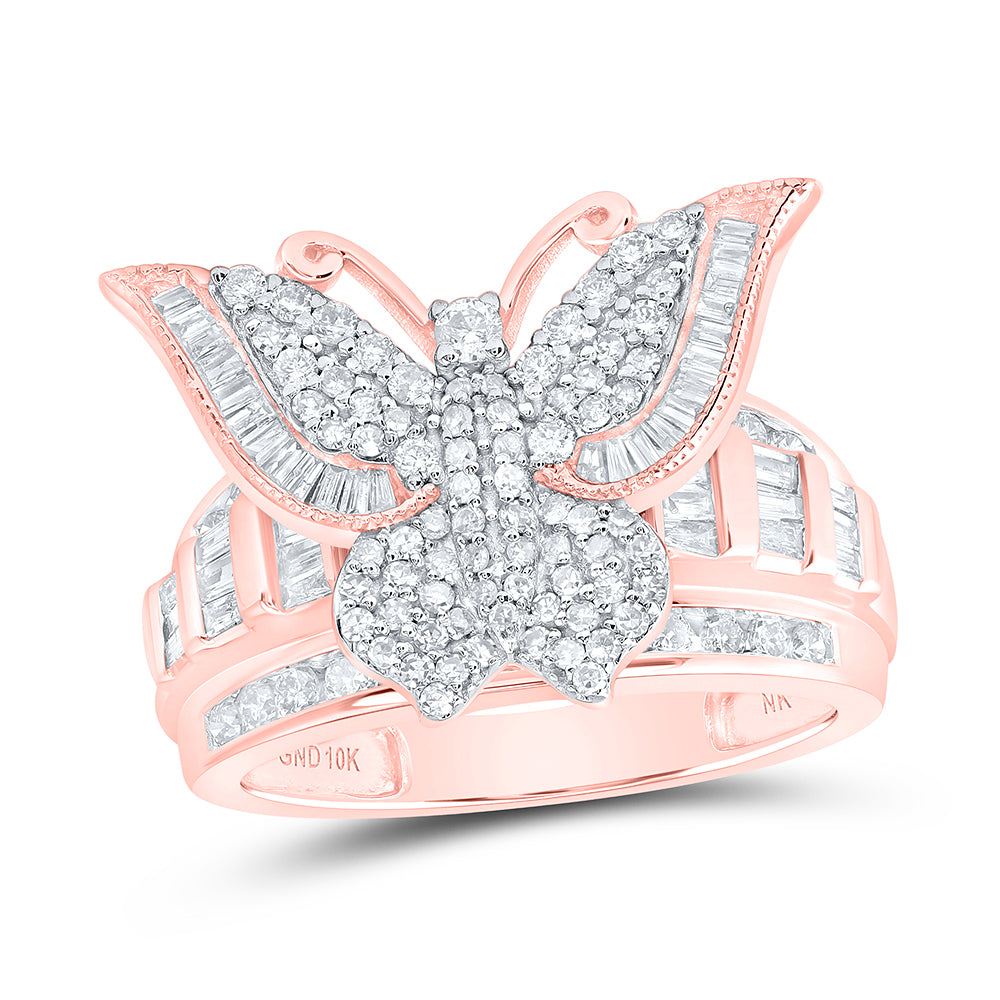 1Ctw-Dia Nk Fashion Butterfly Ring (5.88 grams)