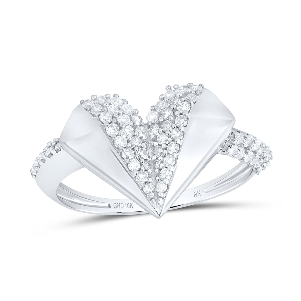 3/8Ctw-Dia Nk Gift Heart Ring  (2.03 grams)