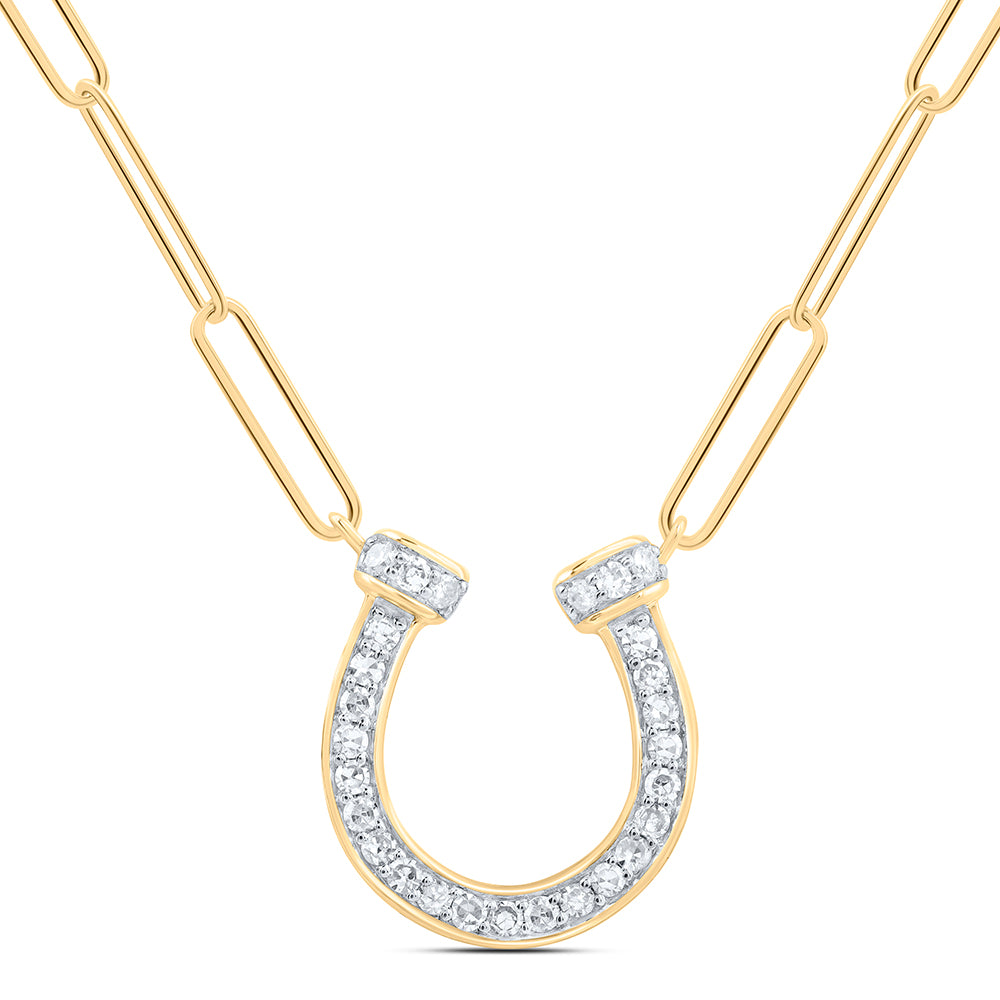 10Kt Gold 1/8Ctw-Diamond Fashion Necklace (18-Inch)
