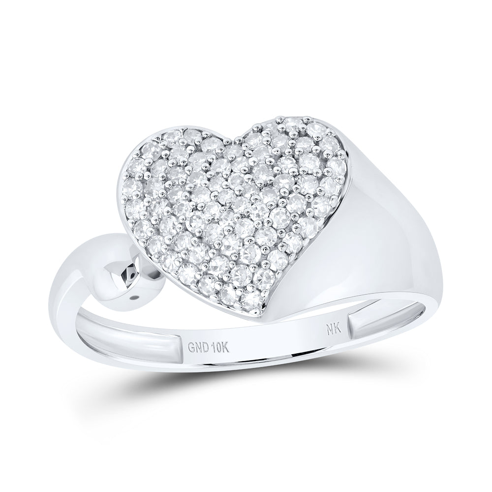1/3Ctw-Dia Nk Gift Heart Ring (2.51 grams)