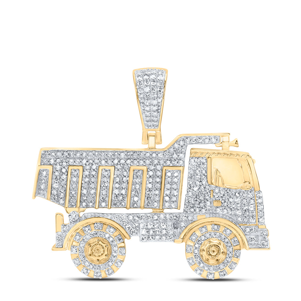 1 1/5Ctw-Dia Nk Truck Mens Charm (11.156 grams)