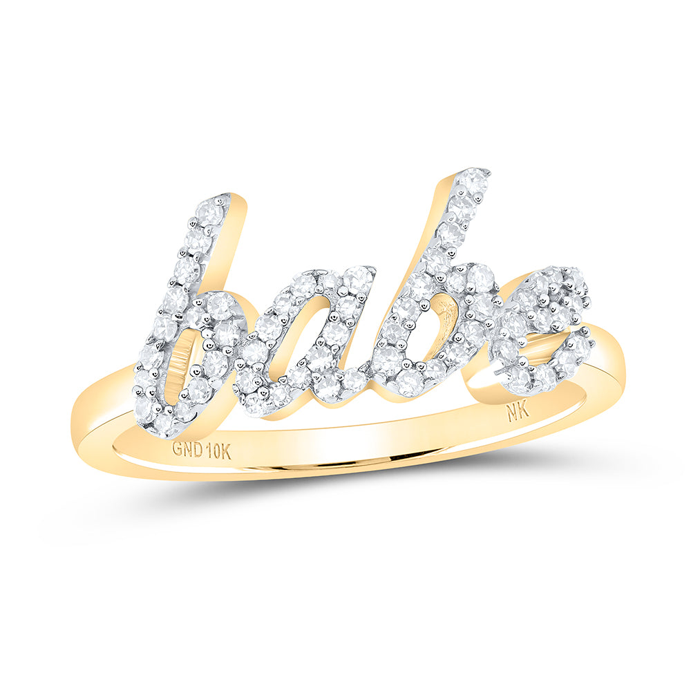 1/4Ctw-Dia Nk Gift Babe Ring (2.54 grams)