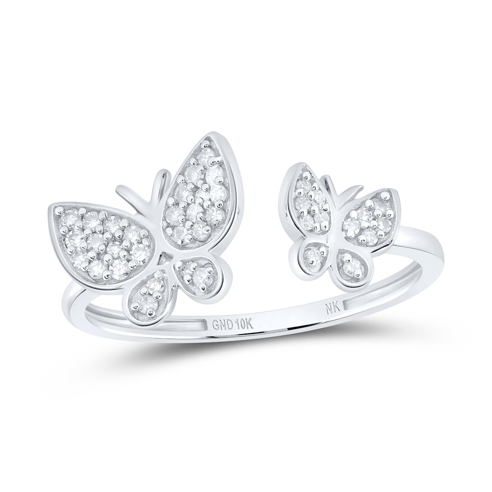 1/6Ctw-Dia Nk Gift Butterfly Ring (1.57 grams)