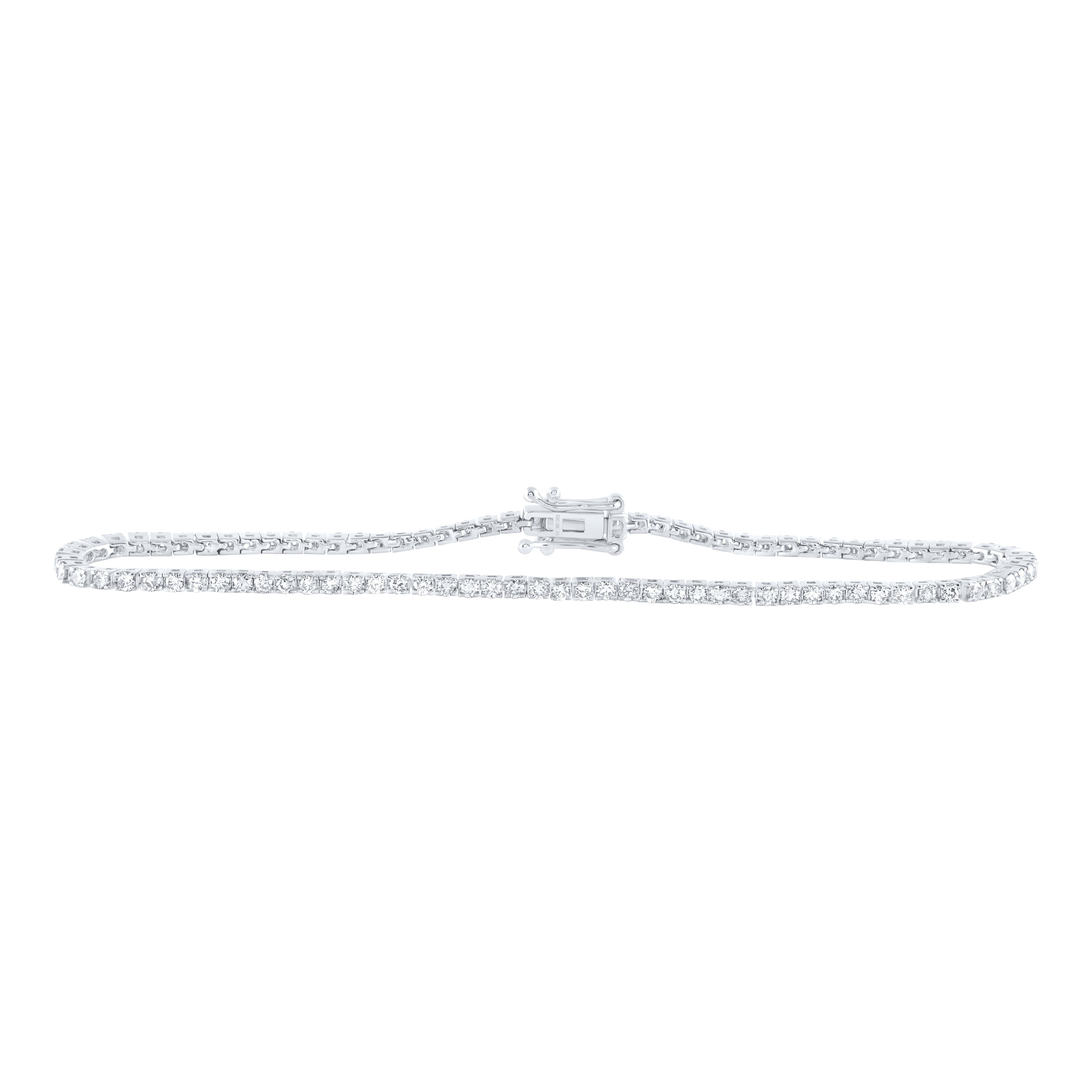 10Kt Gold 2 1/3Ctw-Dia Nk Tennis Bracelet(7 Inch)