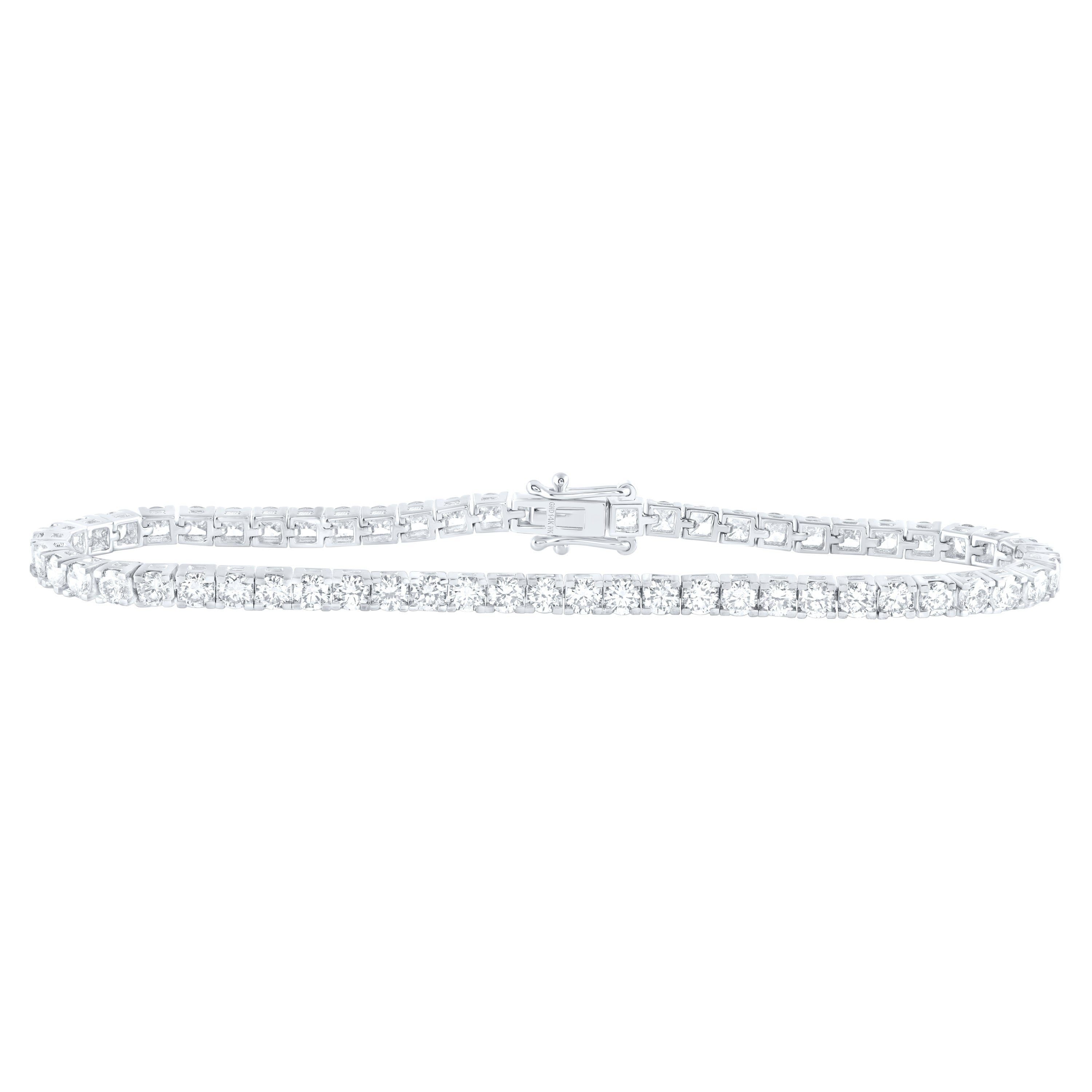 14Kt Gold 5Ctw-Dia Nk Tennis Bracelet(7 Inch)