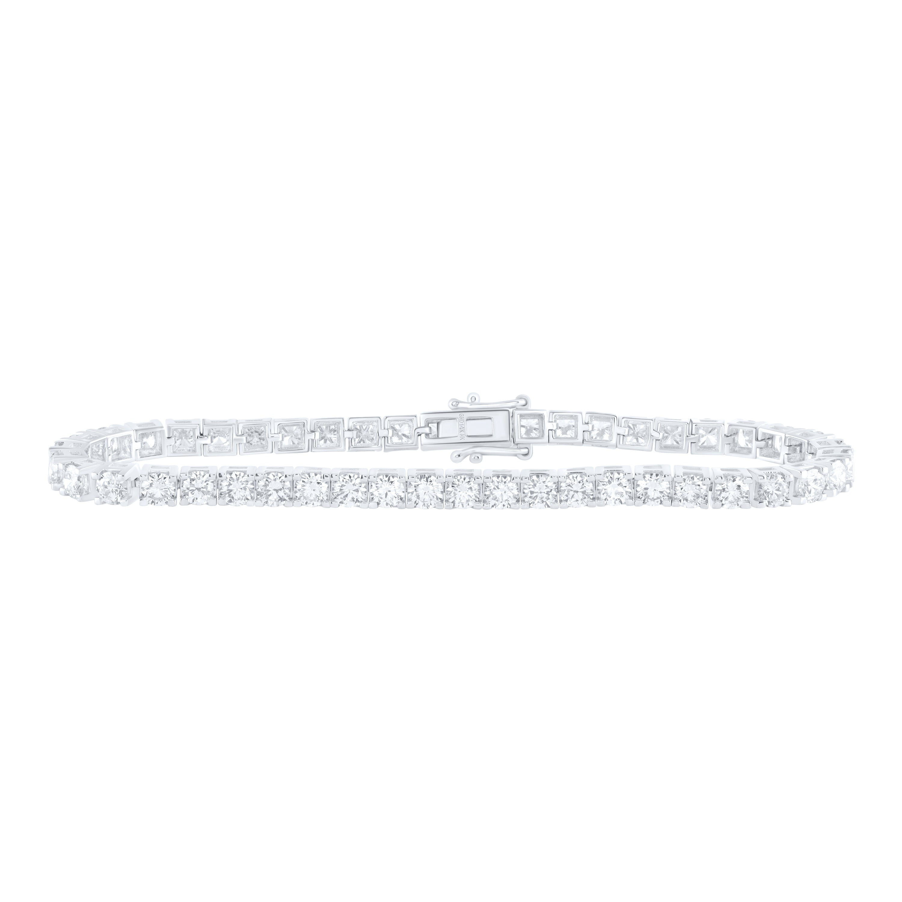 14Kt Gold 8Ctw-Dia Nk Tennis Bracelet(7 Inch)