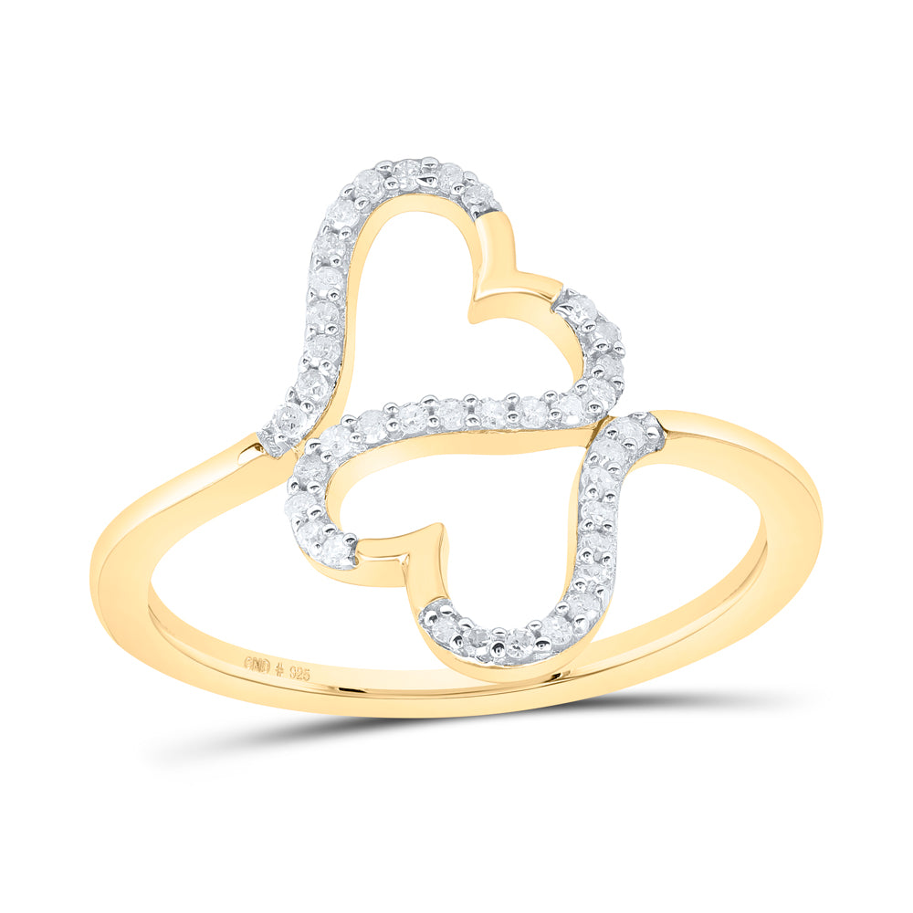 1/8Ctw-Nat Diamond Gift Heart Ring (1.64 grams)