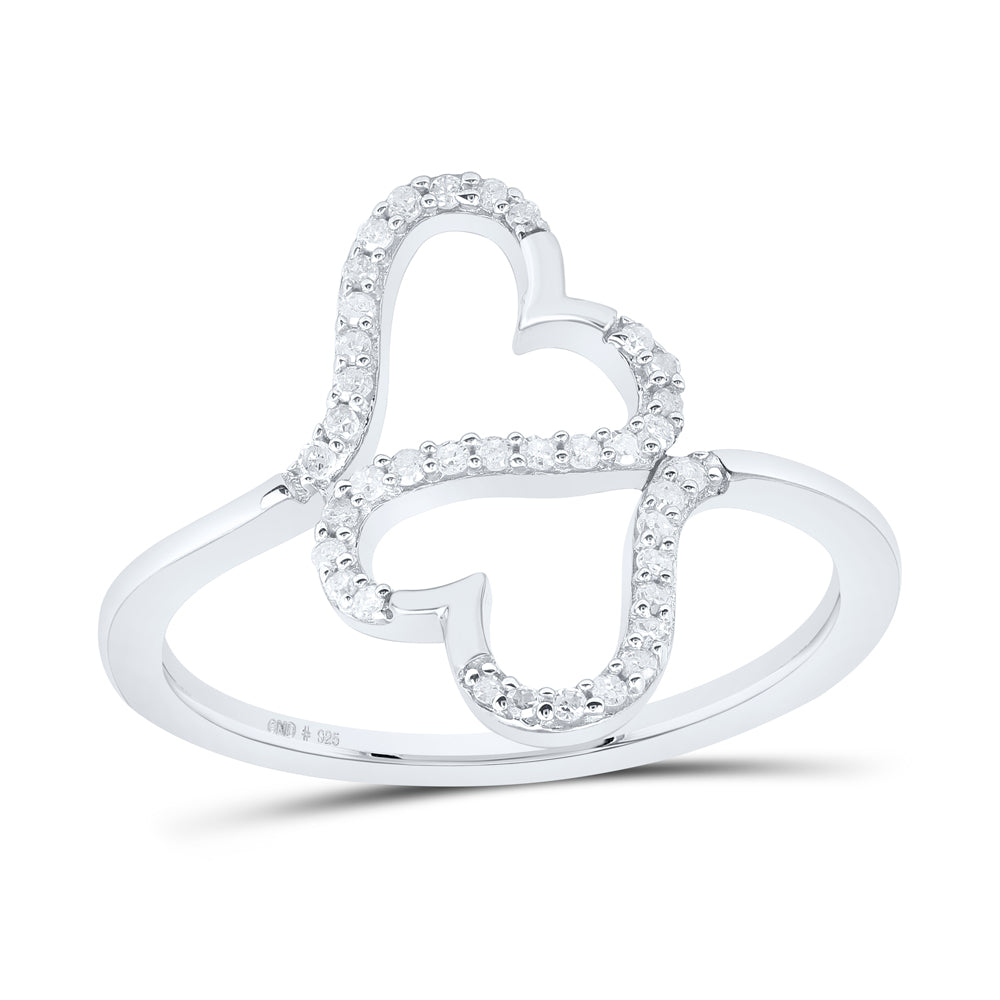 1/8Ctw-Nat Dia P1 Gift Heart Ring (1.69 grams)