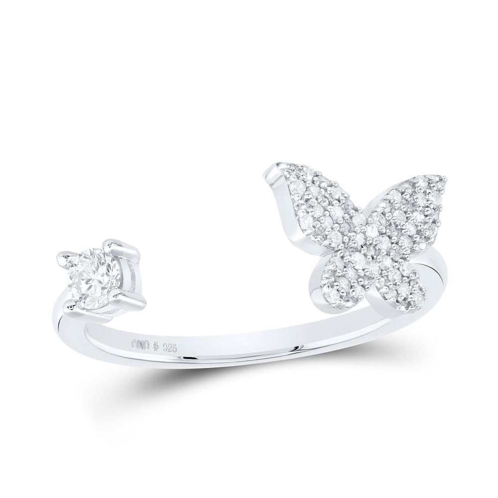 1/4Ctw-Nat Dia P1 Gift Butterfly Ring (1.75 grams)