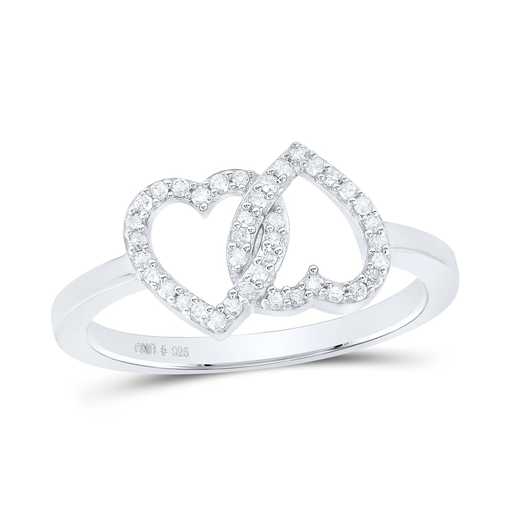 1/6Ctw-Nat Diamond Gift Heart Ring (1.93 grams)
