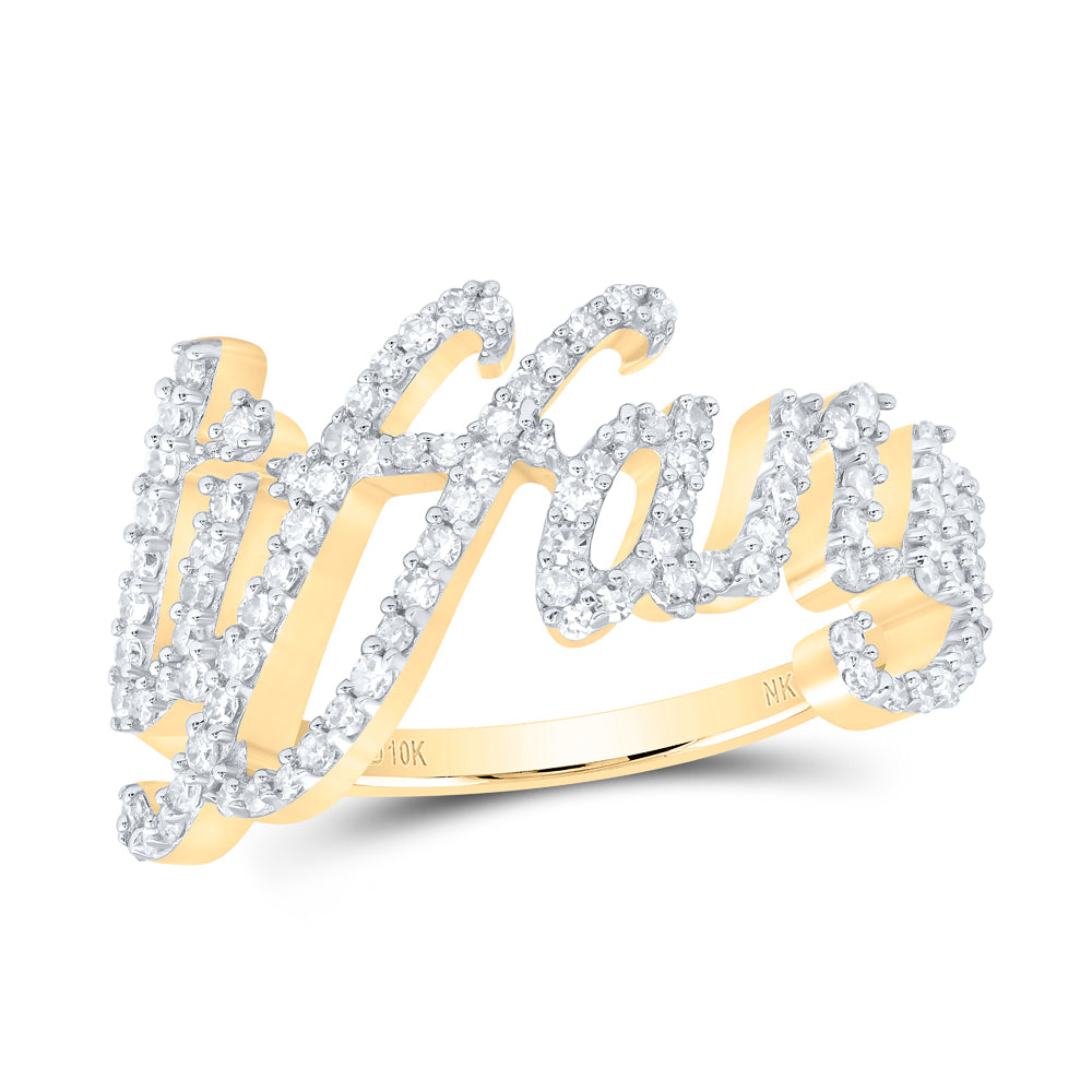 3/8Ctw-Nat Dia Nk Gift "Tiffany" Ring (2.85 grams)