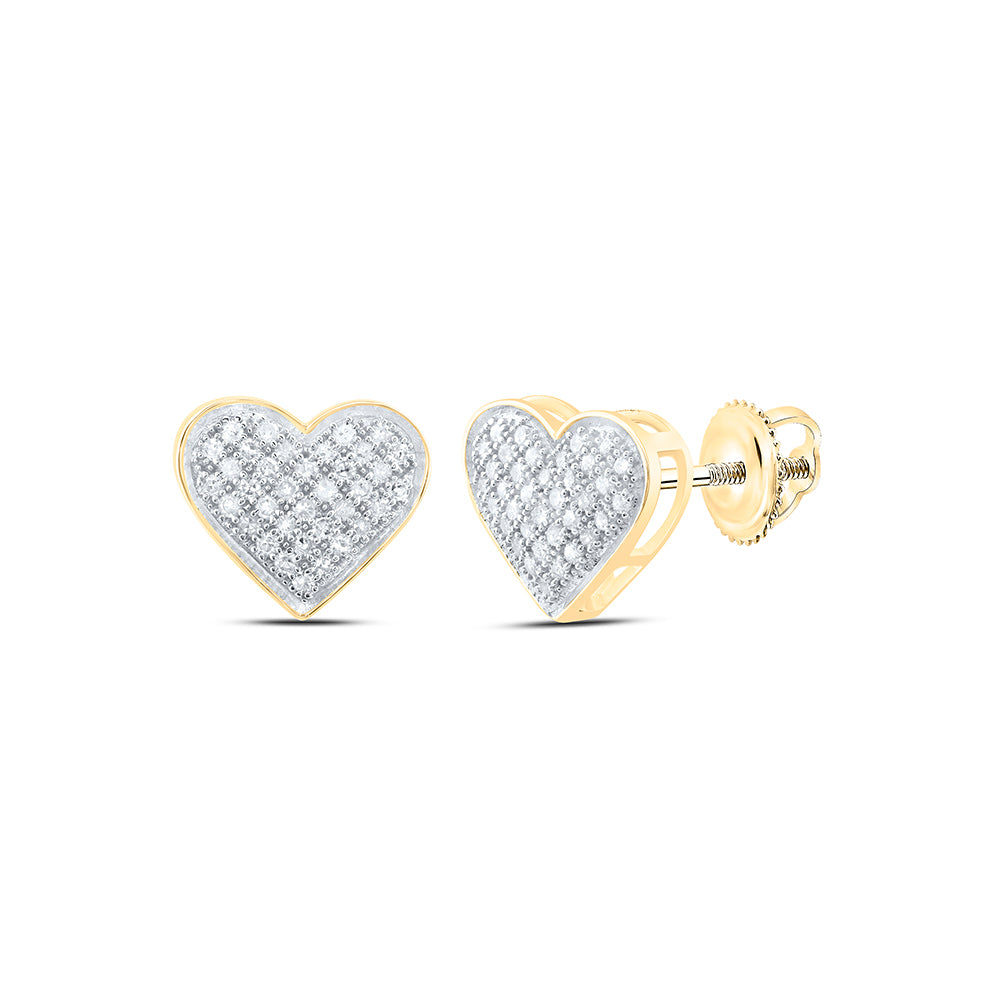 10Kt Gold 1/4Ctw-Dia P1 Gift Heart Earring