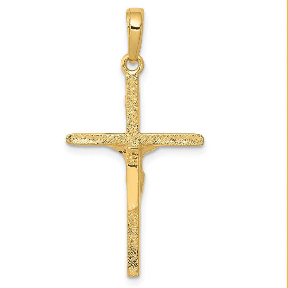 14k Yellow Gold 19 mm Jesus Crucifix Pendant (1.56 grams)