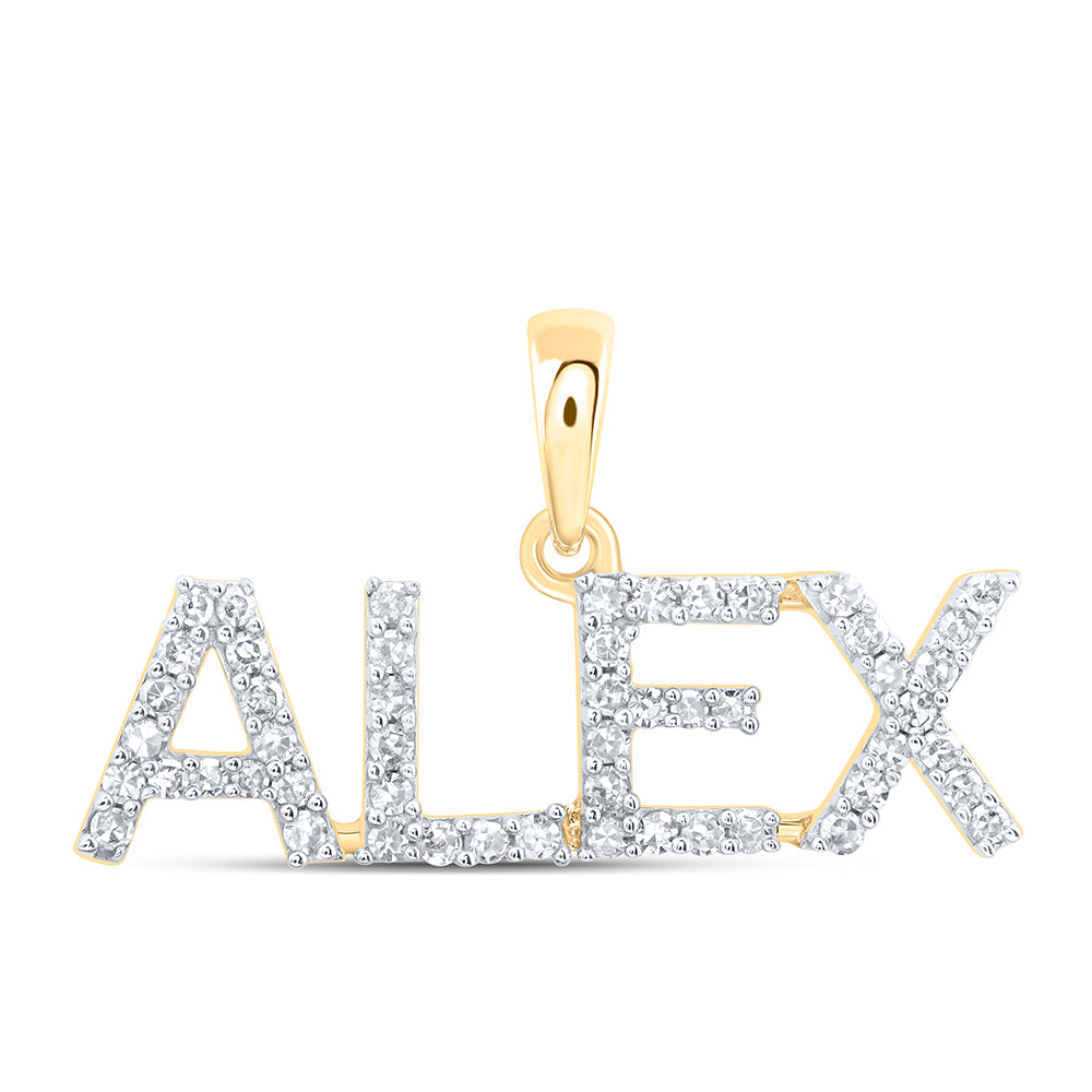10Kt Gold 1/5Ctw-Dia Nk Fashion Alex" Pendant"