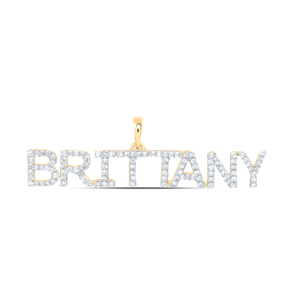 10Kt Gold 3/8Ctw-Dia Nk Fashion Brittany" Pendant"