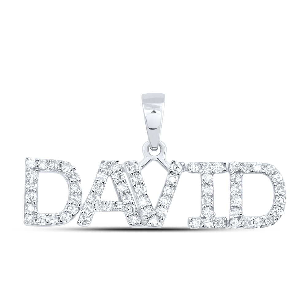 10Kt Gold 1/4Ctw-Dia Nk Fashion David" Pendant"