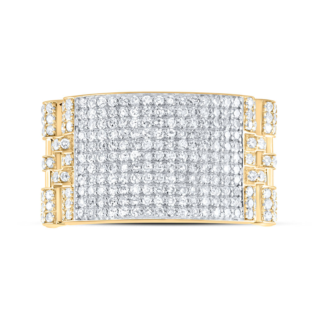 1 1/4Ctw-Nat Dia Cn Mens Ring (7.66 grams)