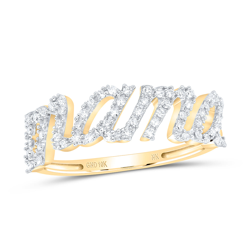 1/5Ctw-Dia Nk Gift "Mama" Ring (1.75 grams)